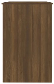 Secretária 100x50x76cm madeira processada cor carvalho castanho