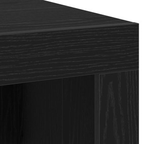 Mesa de Centro vidaXL Preto Carvalho 102x50x35 cm Madeira Engenheirada