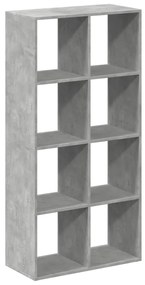 Estante divisória 69,5x29x137,5 cm deriv. madeira cinza cimento