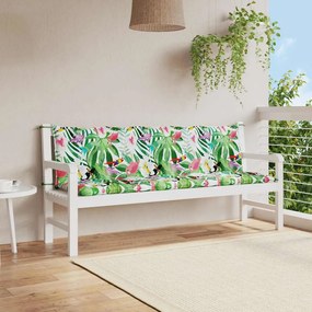Almofadões para bancos de jardim 2 pcs tecido oxford multicor