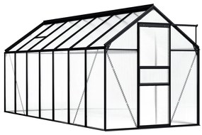 vidaXL Estufa 8,17 m² alumínio antracite