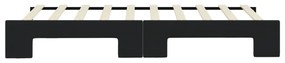 Sofá-cama com gavetão 90x190 cm veludo preto