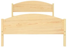 Estrutura de cama 120x200 cm pinho maciço