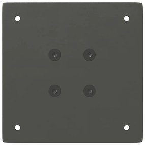 Pés para mesa de bar 4 peças antracite 110-112 cm aço