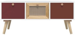 Mesa de centro c/ gavetas 80x40x35,5 cm derivados de madeira