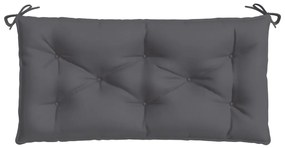 Almofadão p/ banco de jardim 110x50x7cm tecido oxford antracite
