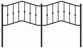 Cabeceira de cama 180 cm metal preto