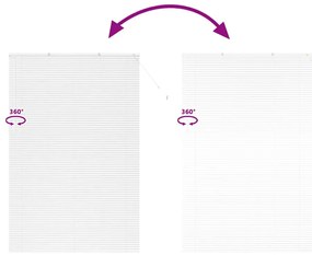 Persiana de Janela com cortinas Outros Manual Branco 150 x 220 cm Alum