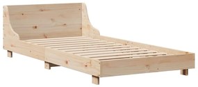 Cama sem colchão 90x200 cm madeira de pinho maciça
