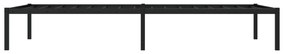 Estrutura de cama 100x200 cm metal preto