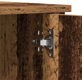 Gabinete de TV Madeira Antiga 100x40x50 cm Madeira de Engenharia e Aço