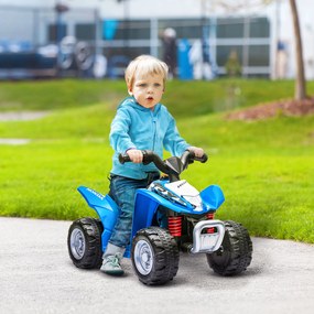 AIYAPLAY Quadriciclo Elétrico HONDA para Crianças de 18-36 Meses Quadriciclo Elétrico Infantil a Bateria 6V com Faróis LED Buzina Velocidade de 2,8km/h e Avance 65,5x35,5x43,5cm Azul