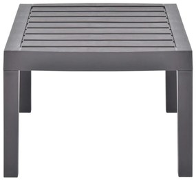 Mesa de jardim 78x55x38 cm plástico moca