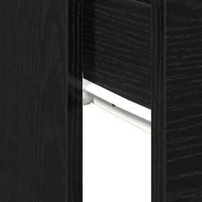Mesa de Console vidaXL Preto Carvalho 90x36x75 cm Madeira de Engenhari