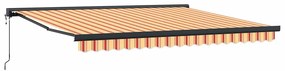 Toldo Automático Retrátil Amarelo e Laranja 400x300 cm