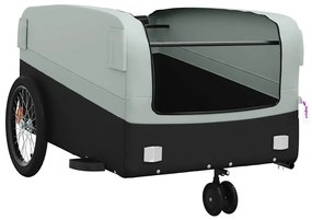 Reboque para bicicleta 45 kg ferro preto e cinza