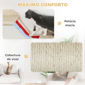 PawHut Conjunto de Prateleiras de Escalada para Gatos de 6 Peças Tema