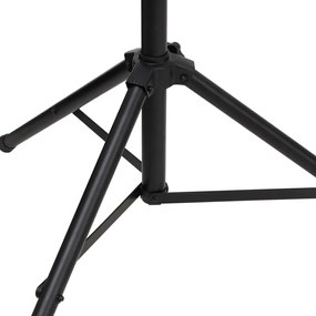 Suporte de iluminação 338x115x(180-300) cm aço preto