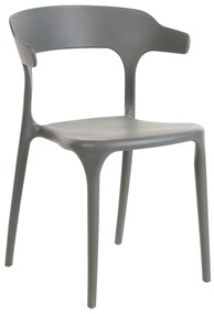 Conjunto de 8 cadeiras de jantar cinzentas GUBBIO Beliani