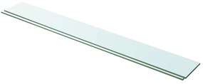 vidaXL Prateleiras 2 pcs 100x12 cm vidro transparente