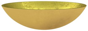 Lavatório 50x37x14 cm vidro dourado