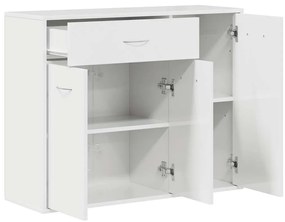 Aparador 88x30x70 cm contraplacado branco brilhante