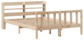 Cama sem colchão 120x190 cm madeira de pinho maciça