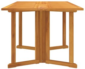 Mesa de jardim com tampo rebatível 150x90x75cm teca maciça