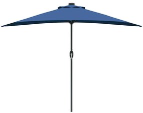 Guarda-sol de Jardim Azul Azur 294 x 150 x 224 cm tecido