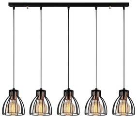 Candeeiro de Teto Kemah – Preto – Diâmetro 85 cm, Altura 108 cm