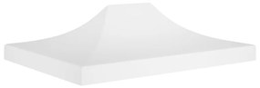 vidaXL Teto para tenda de festas 4,5x3 m 270 g/m² branco