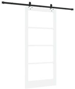 Porta Deslizante vidaXL com Conjunto de Hardware Branco 93x202 cm em M