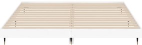 Estrutura de cama 200x200 cm derivados de madeira branco