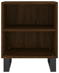 Mesas cabeceira 2pcs 40x30x50cm deriv.madeira carvalho castanho