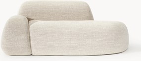 Sofá em bouclé com chaise longue Wolke (2 lugares)