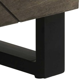 Aparador preto 60x33x75 cm madeira de mangueira maciça