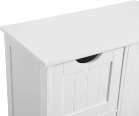 Armario arrumação sala, casa de banho com 3 gavetas grandes 60 x 30 x 81 cm Branco