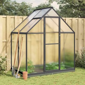 vidaXL Estufa com estrutura de base 169x114x202 cm alumínio antracite