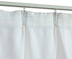 Cortinas blackout com ganchos 2 pcs 140x175 cm branco sujo