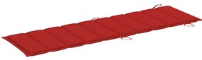 Espreguiçadeiras com mesa e almofadões 2 pcs acácia maciça