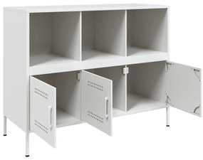 Aparador 100,5x39x79 cm aço branco
