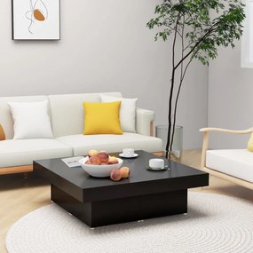 vidaXL Mesa de centro 90x90x28 cm derivados de madeira preto