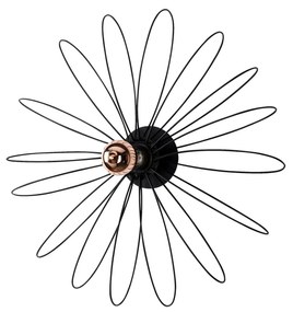 Lâmpada de Parede Hemdem – Preto – 58 x 12 x 58 cm