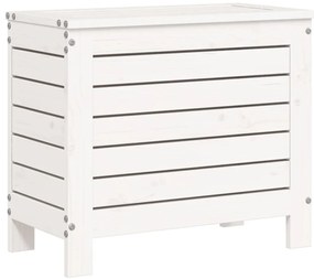 10 pcs conjunto sofás de jardim madeira de pinho maciço branco