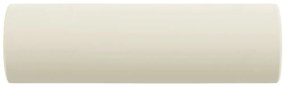 Almofadas decorativas 2 pcs Ø15x50 cm veludo cor creme