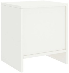 Mesas de cabeceira 2 pcs 35x30x40cm madeira pinho maciça branco