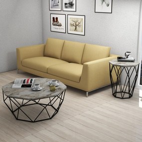 **** Mesa de Apoio Sofya – Branco/Preto – 46x57x46 cm

**