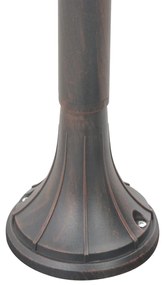 Candeeiro de pé para jardim E27 120 cm alumínio bronze