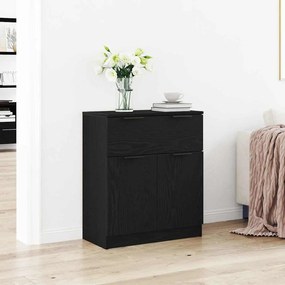 Buffet de Carvalho Preto vidaXL 60x30x70 cm em Madeira de Engenharia