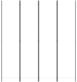 Divisória/biombo com 4 painéis 200x220 cm tecido branco